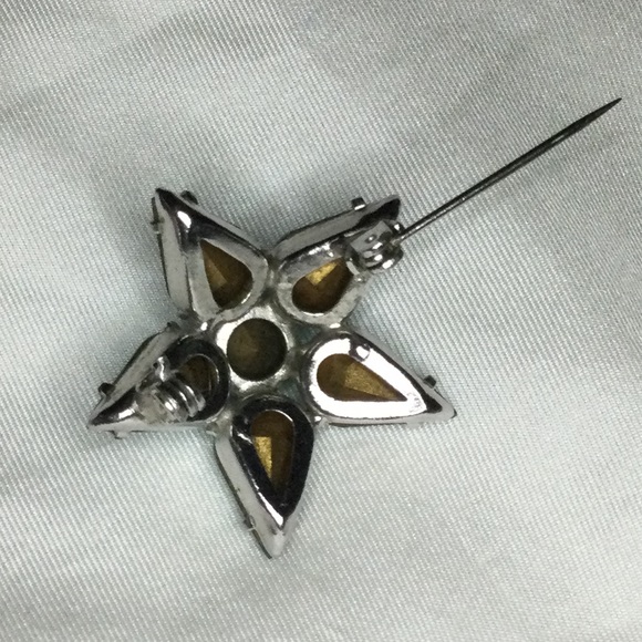 Super Sparkly 5-Point Star Pin, Vintage - Picture 7 of 8